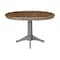 International Concepts 36 in. Round Extension Dining table with 4  chairs K41-36RXT-27B-C2-4 - alternate 3